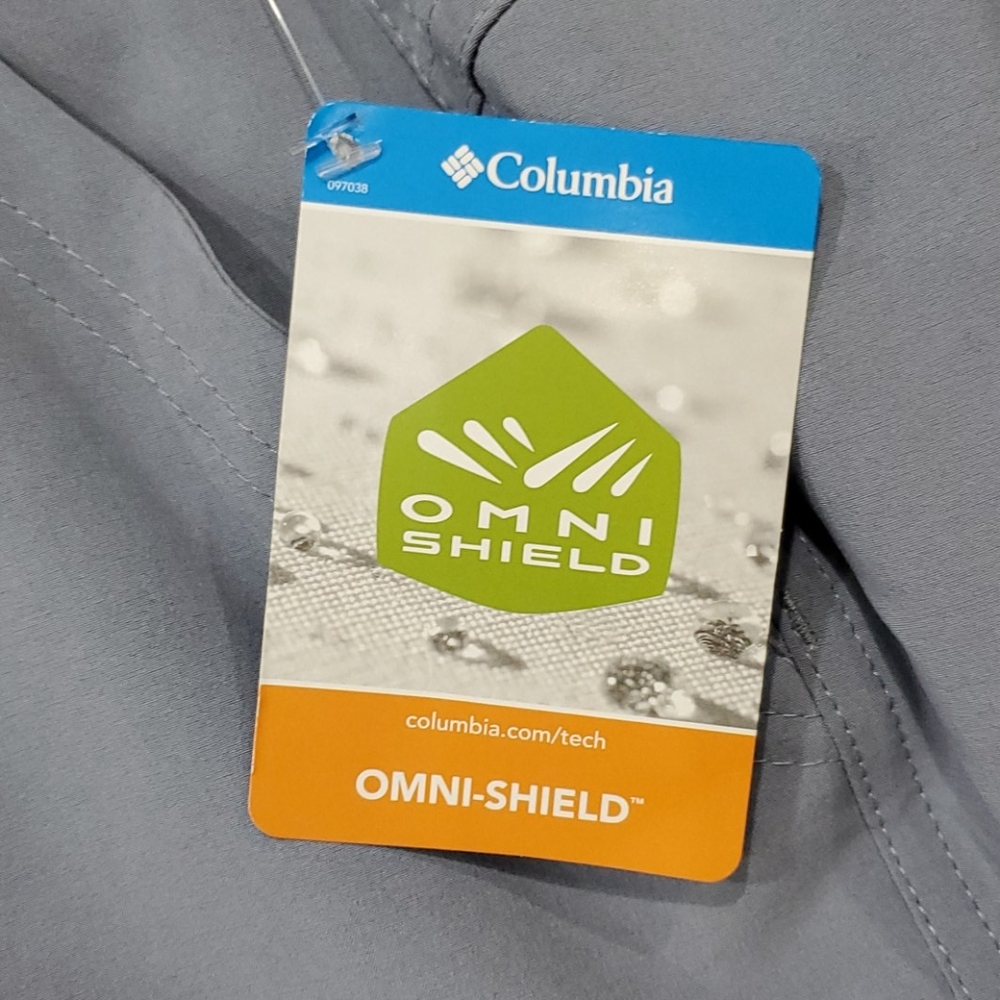 🆕️ Columbia Place to Place Long Shorts Light Blue/Gray ~ NEW - Picture 7 of 7